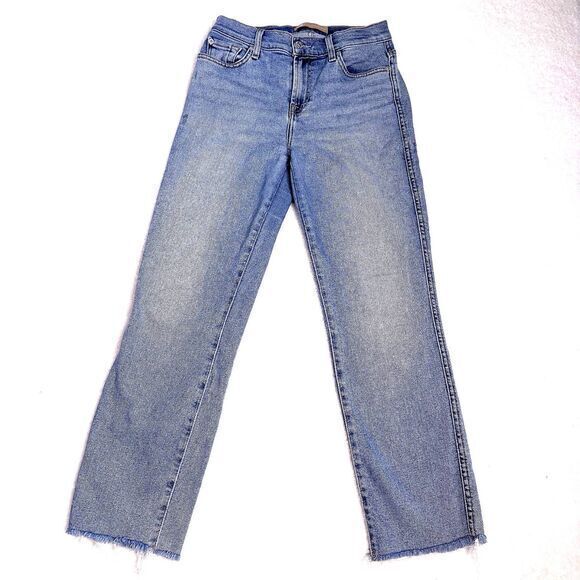 7 For All Mankind Denim - 7 for all Mankind Womens Lux Vintage Edie Distressed Jeans Size 25